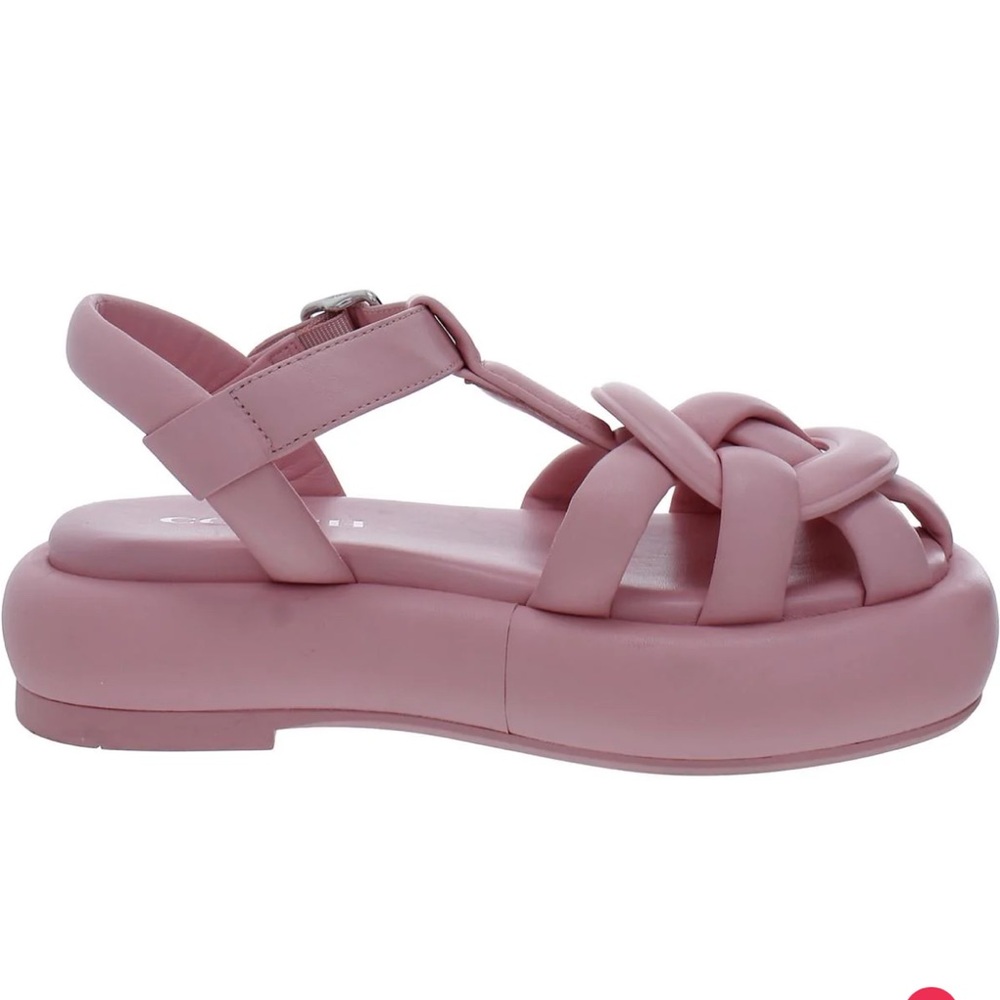 NWOT Coach Penney leather strappy sandals in pink